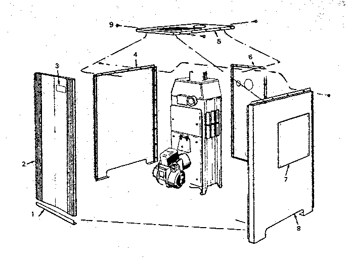 Extended jacket parts Diagram and Parts List for 229941370  Kenmore Water Heater