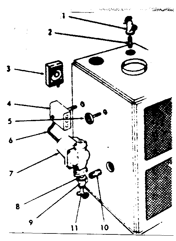 Boiler controls Diagram and Parts List for 22996144  Kenmore Water Heater