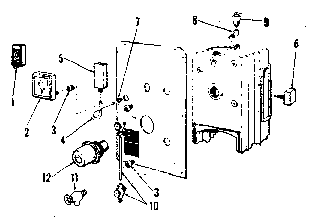 Boiler controls (steam) Diagram and Parts List for 22996234  Kenmore Water Heater