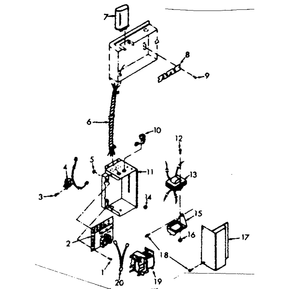 Wiring Center Diagram and Parts List for 867763530  Kenmore Furnace