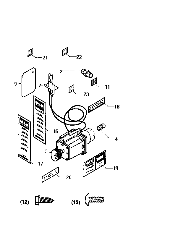 Replacement parts Diagram and Parts List for 920520LP  Kenmore Air Conditioner