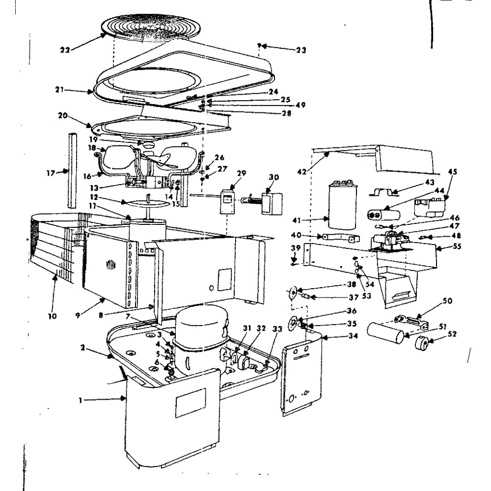 Unit Parts Diagram and Parts List for 769816411  Kenmore Air Conditioner