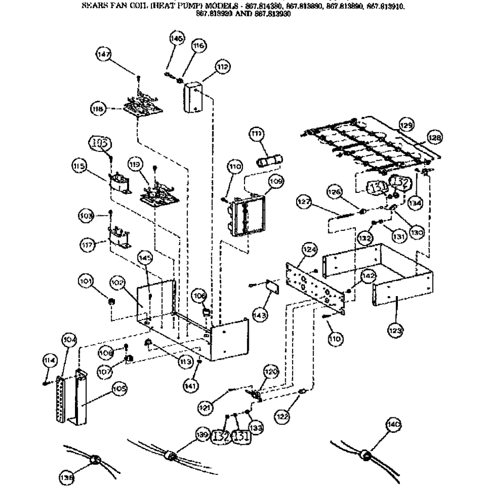 Controls/813880 Diagram and Parts List for 867814080  Kenmore Air Conditioner