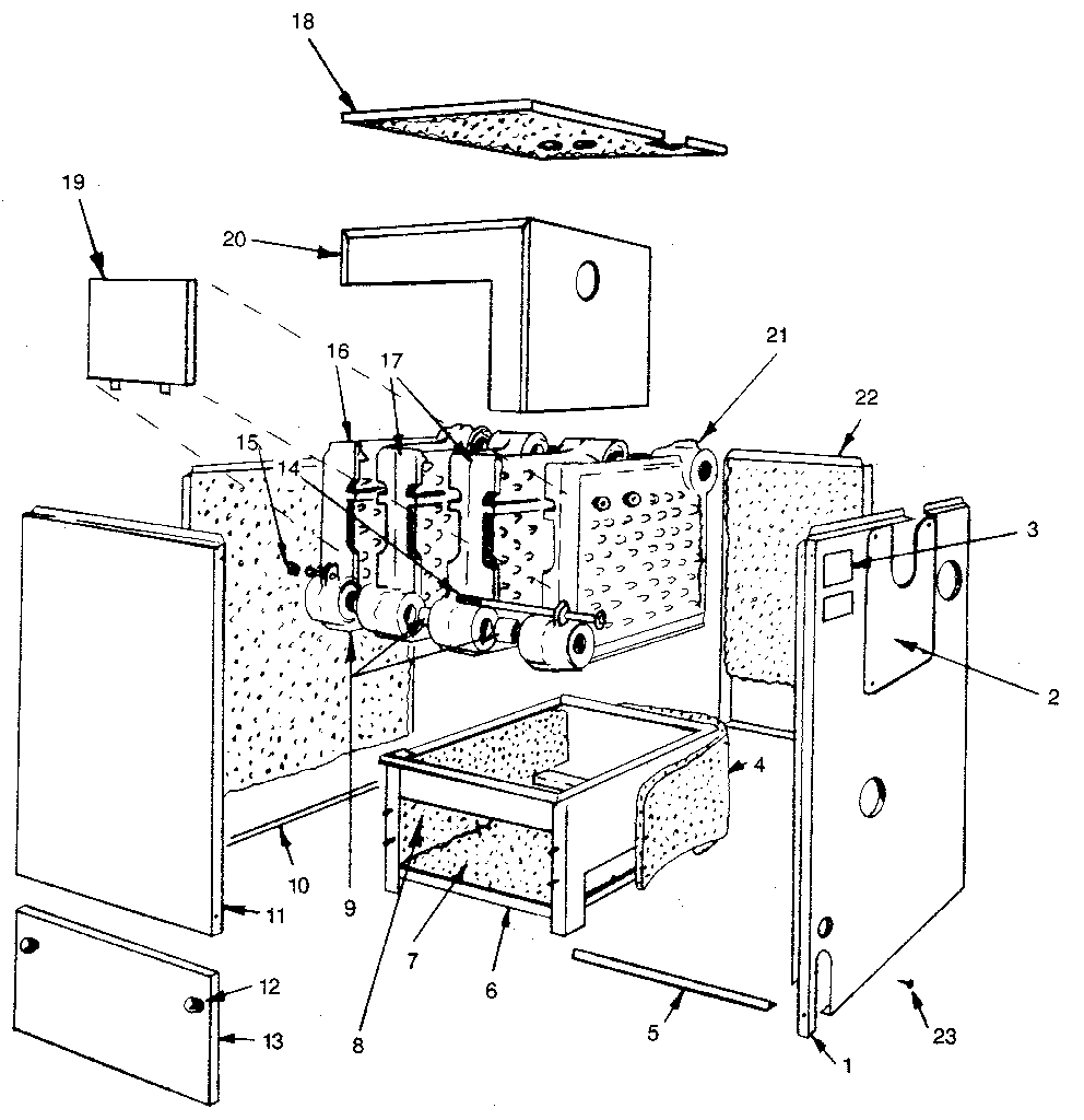 Non-functional replacement parts Diagram and Parts List for 229964422  Kenmore Water Heater