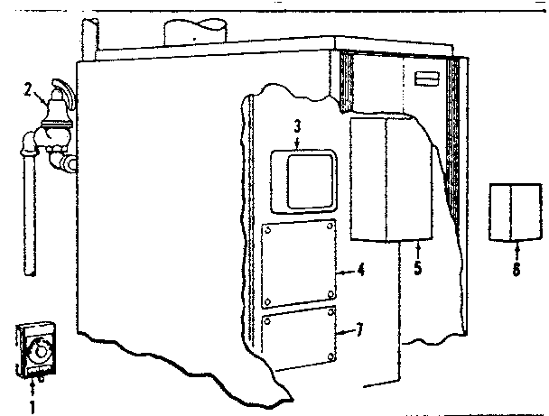 Control box Diagram and Parts List for 229962231  Kenmore Water Heater