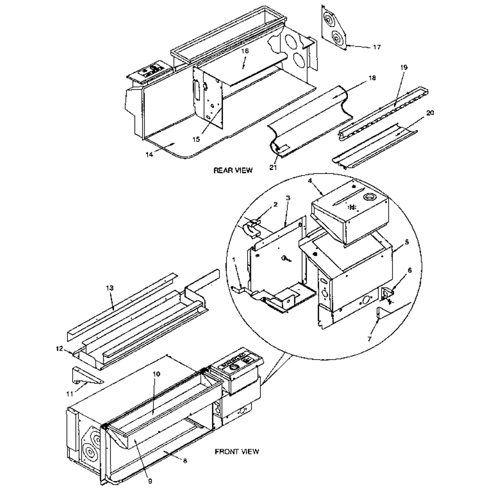 Non Functional Diagram and Parts List for 867841300  Kenmore Air Conditioner