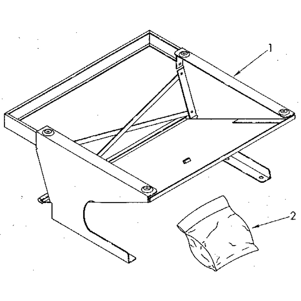 Stack Stand Diagram and Parts List for 49751  Kenmore Laundry Accessories