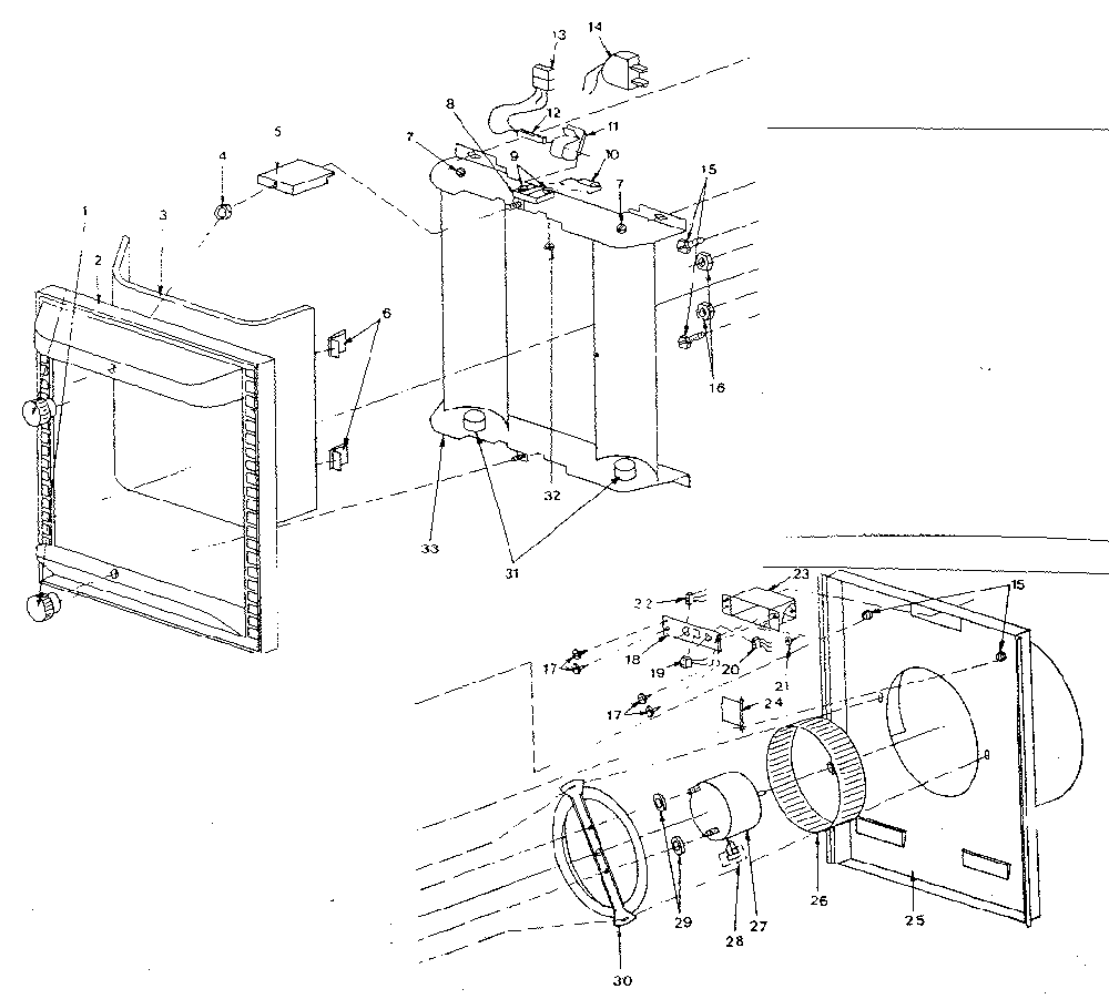 Replacement parts Diagram and Parts List for 86463640  Kenmore Bath & Ventilation Fan