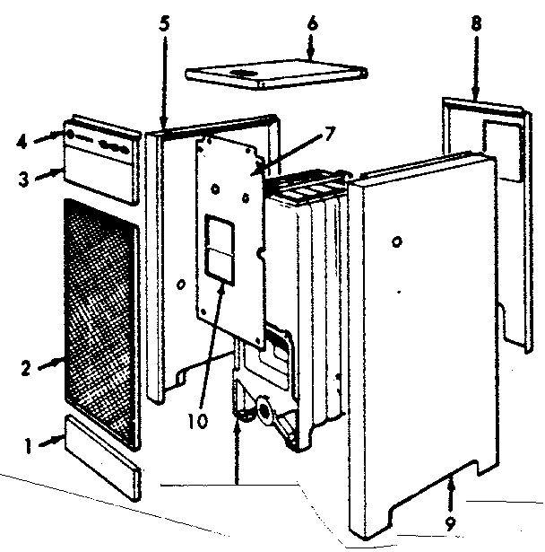 Jacket Parts Diagram and Parts List for 22996166  Kenmore Water Heater