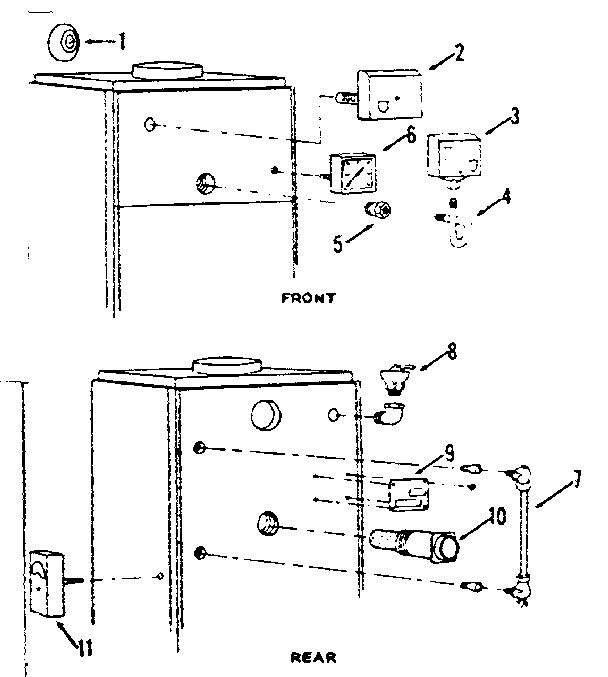 Boiler Controls Diagram and Parts List for 22981302  Kenmore Water Heater