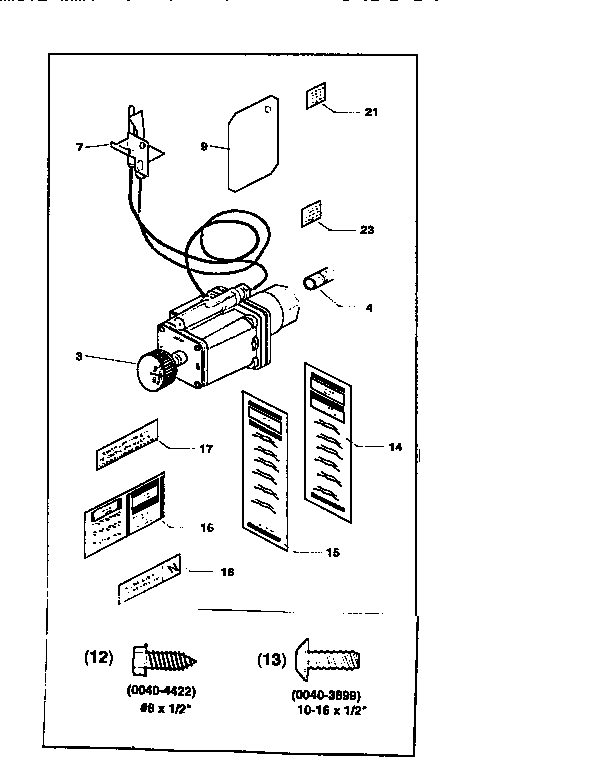 Replacement parts Diagram and Parts List for 920500SP  Kenmore Air Conditioner