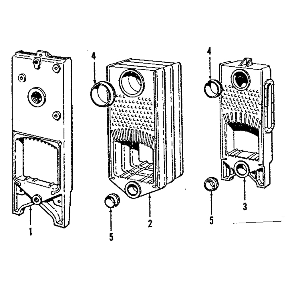 Gas Fired Boiler Sections Diagram and Parts List for 229120  Kenmore Water Heater