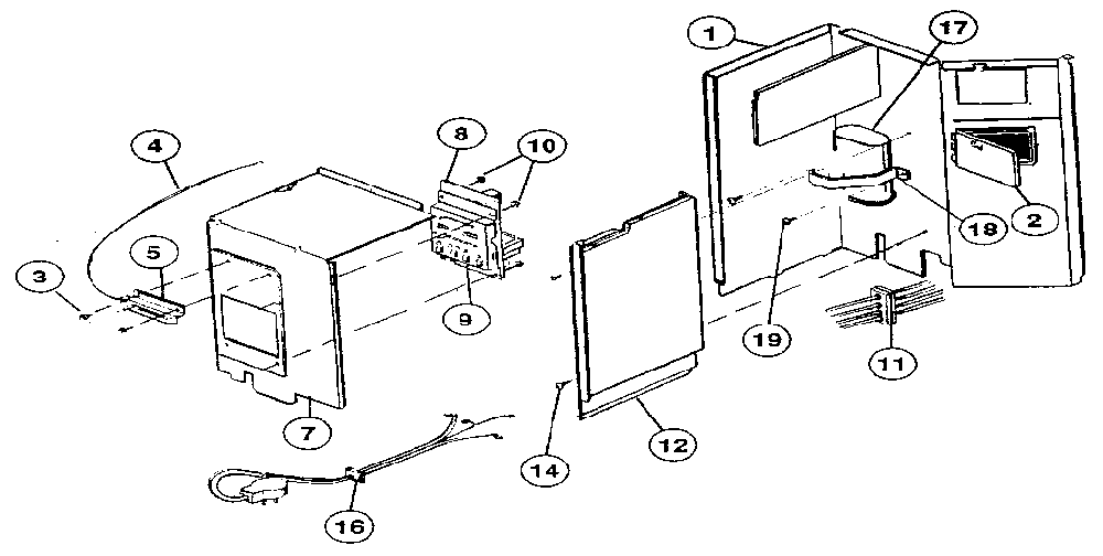 Control box Diagram and Parts List for 81235  Kenmore Air Conditioner