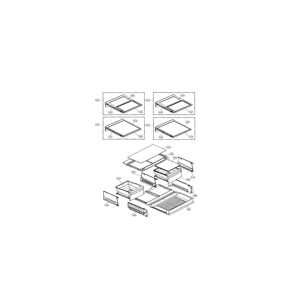 Refrigeator Parts Diagram and Parts List for 79572069111  Kenmore Refrigerator