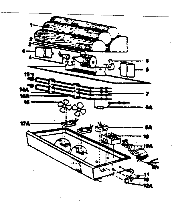 Replacement parts Diagram and Parts List for 847409910  Kenmore Air Conditioner