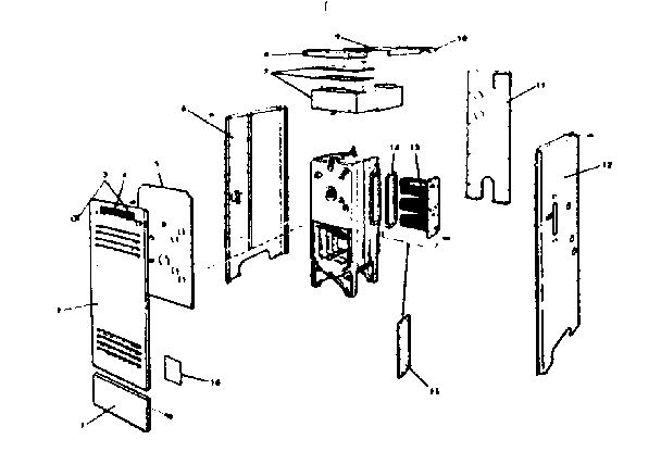 Boiler jacket Diagram and Parts List for 229127  Kenmore Water Heater
