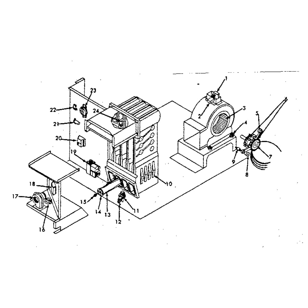 Functional Replacement Parts/815182 Diagram and Parts List for 867815133  Kenmore Air Conditioner