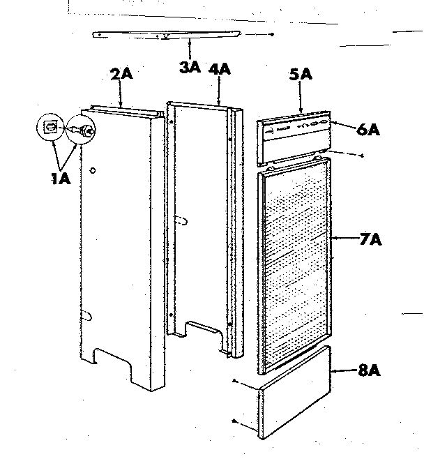 Jacket Extension Parts Diagram and Parts List for 2298139  Kenmore Water Heater