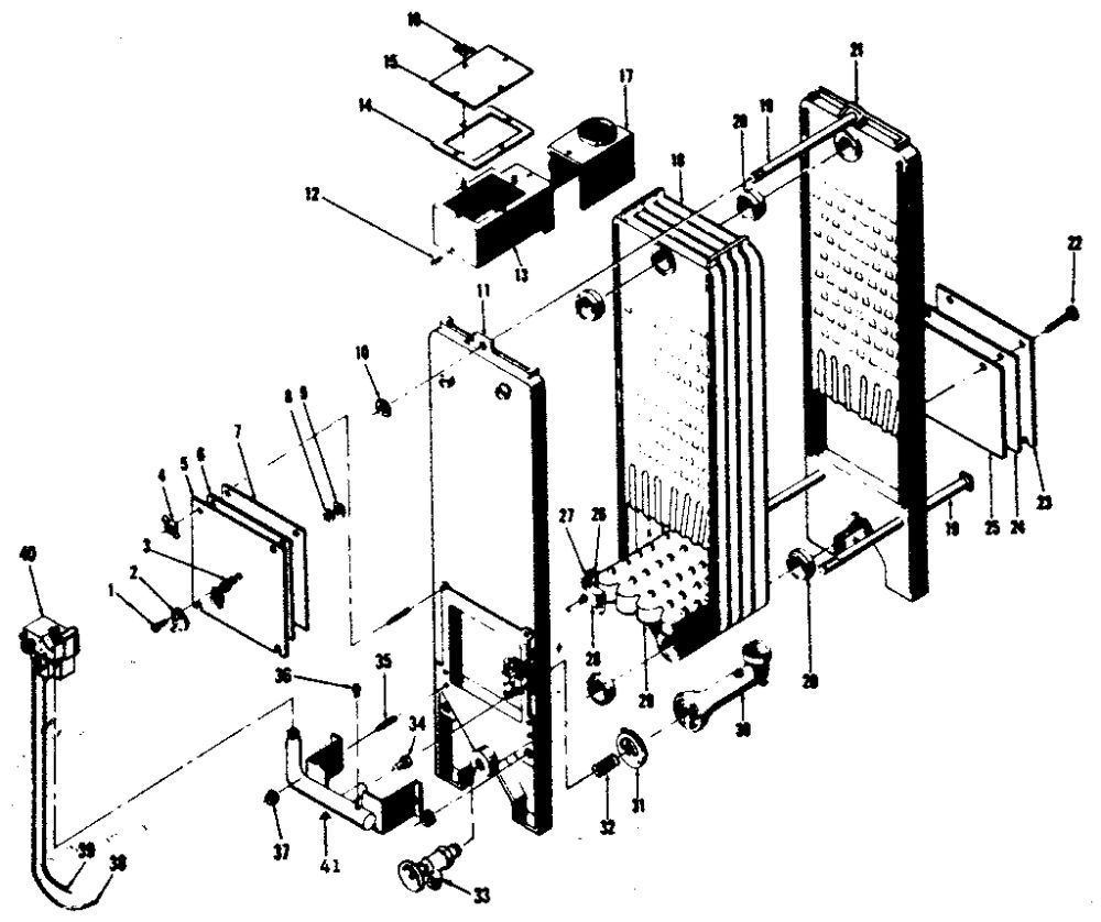 Burners And Manifolds Diagram and Parts List for 22996166  Kenmore Water Heater