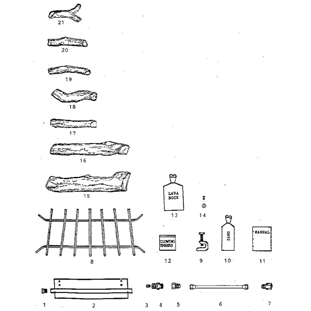 Unit Parts Diagram and Parts List for 424950440  Kenmore Water Heater