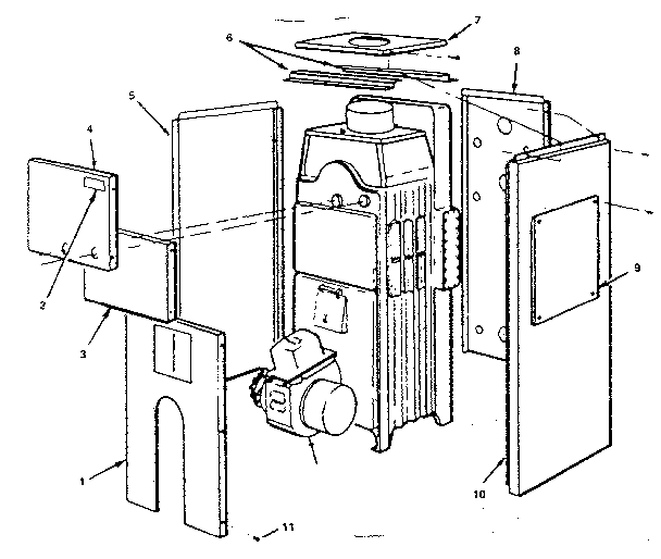 Jacket Diagram and Parts List for 22994267  Kenmore Water Heater