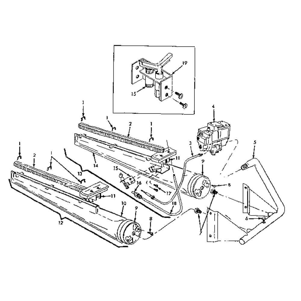 Burner & Manifold Assembly Diagram and Parts List for 8676315  Kenmore Furnace