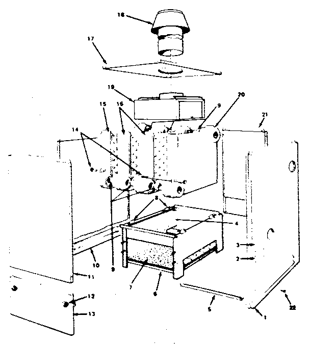 Jacket - sections & base parts Diagram and Parts List for 229962270  Kenmore Water Heater