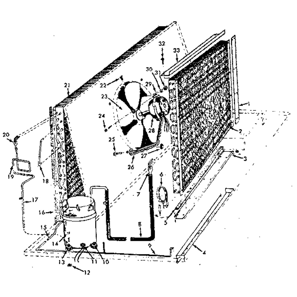 Functional Replacement Parts Diagram and Parts List for 867815112  Kenmore Air Conditioner