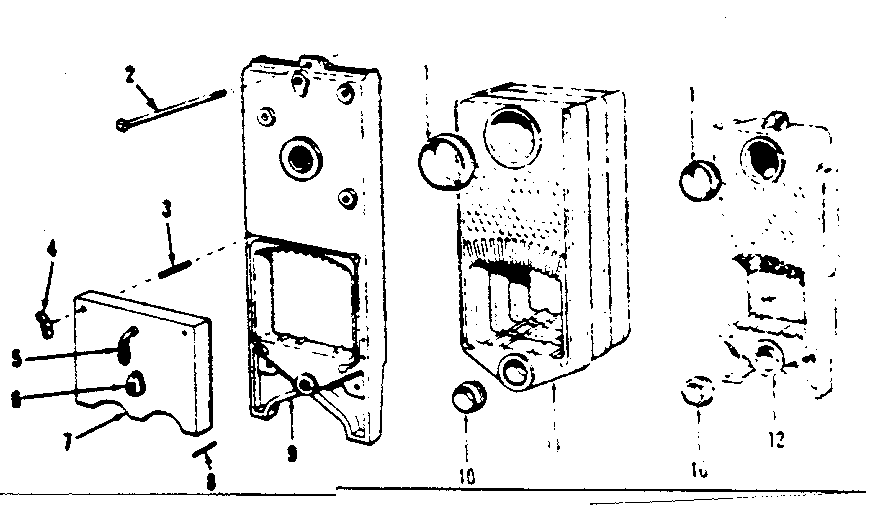 Doors and unit sections Diagram and Parts List for 229962371  Kenmore Water Heater