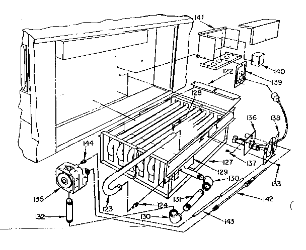 Heat exchanger / 812110 Diagram and Parts List for 729812020  Kenmore Air Conditioner