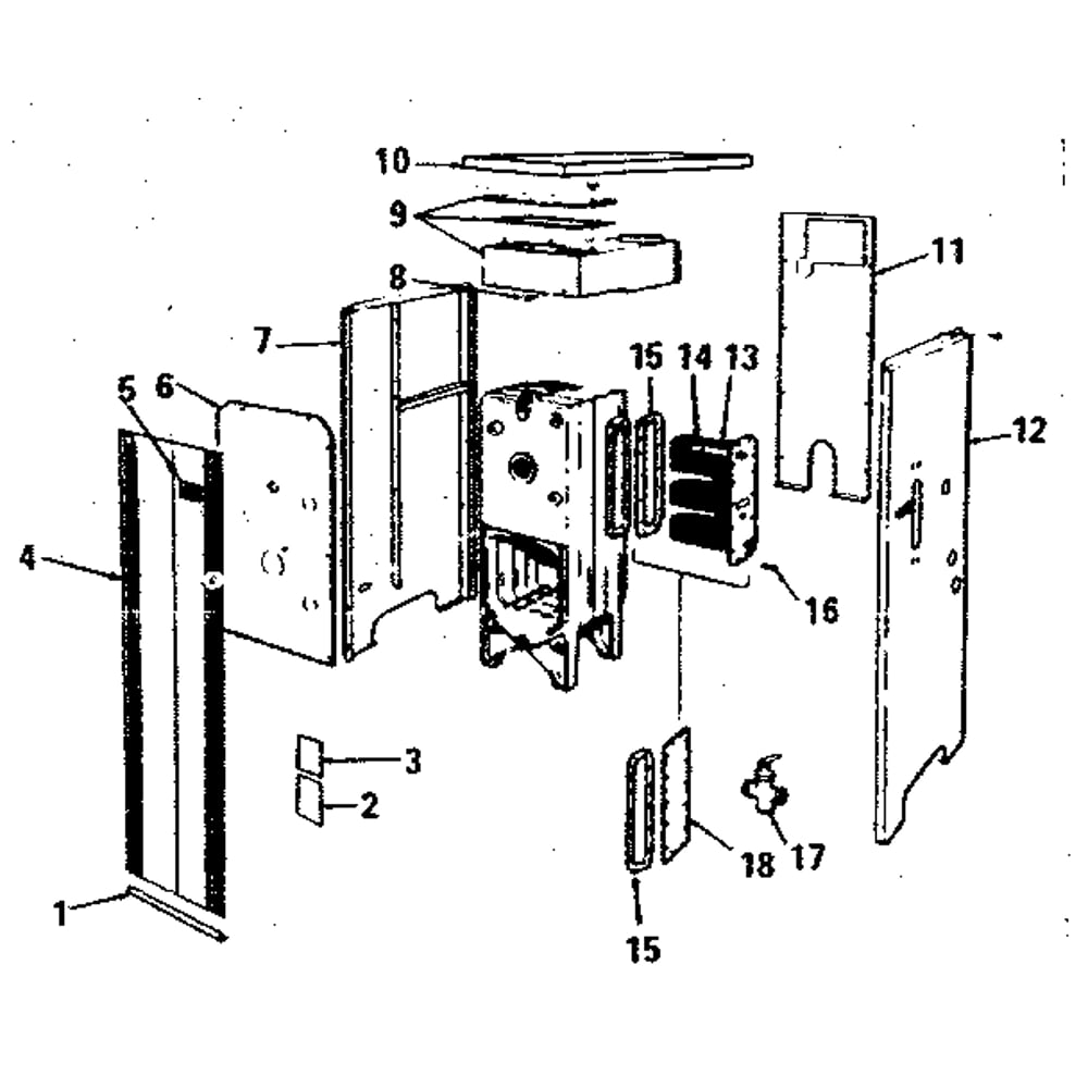 Jacket Parts And Accessories Diagram and Parts List for 229962352  Kenmore Water Heater