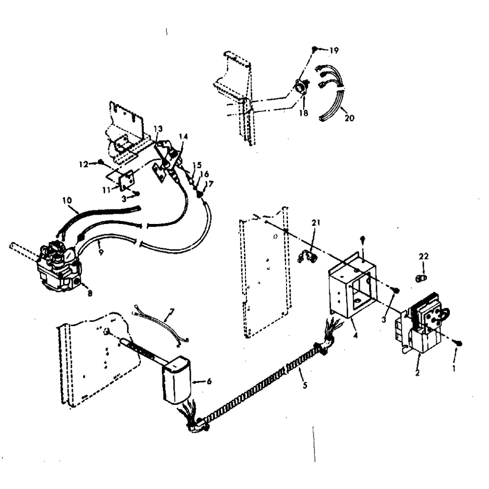 Electrical Diagram and Parts List for 867777832  Kenmore Furnace
