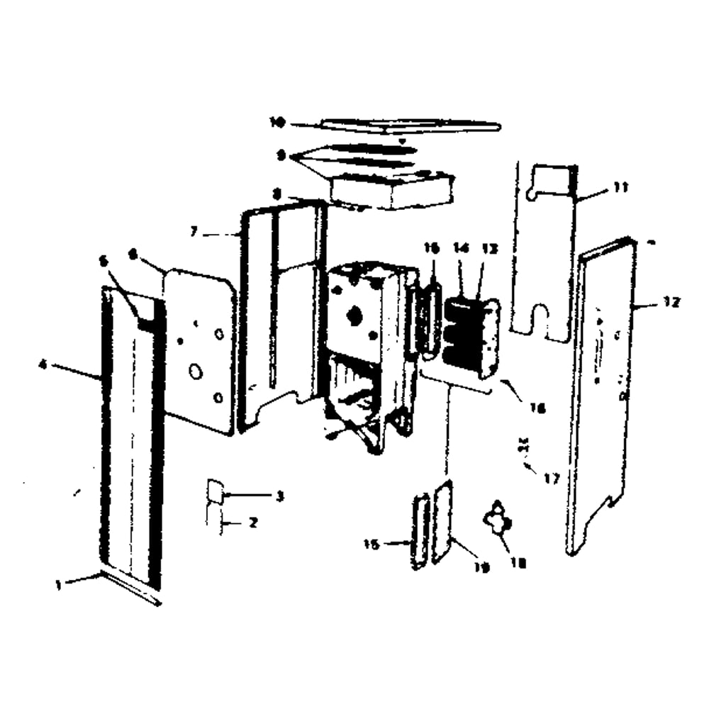 Jacket Parts And Accessories Diagram and Parts List for 229961750  Kenmore Water Heater