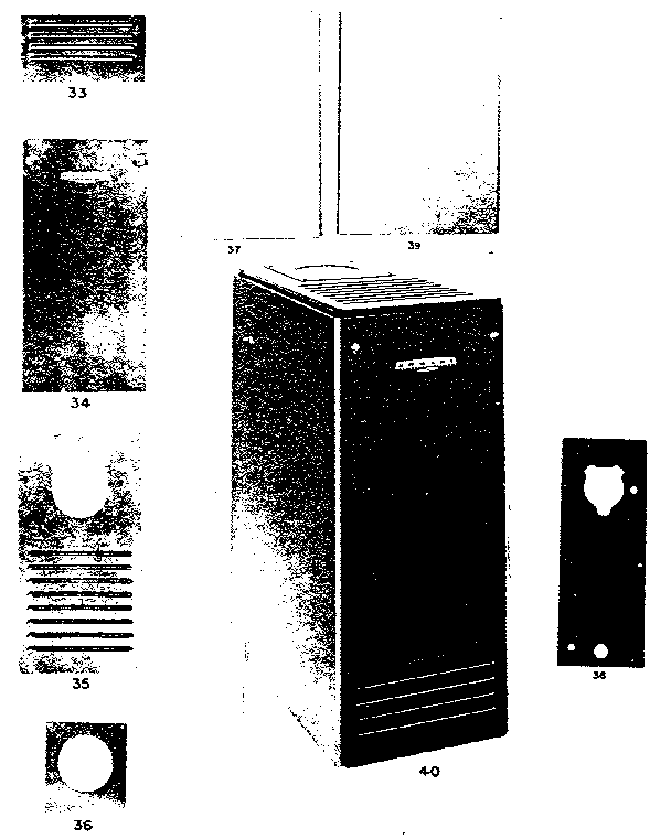 Jacket parts Diagram and Parts List for 229514  Kenmore Water Heater