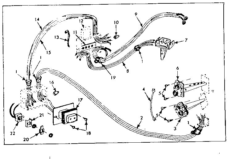 Electrical System Diagram and Parts List for 8676473  Kenmore Furnace