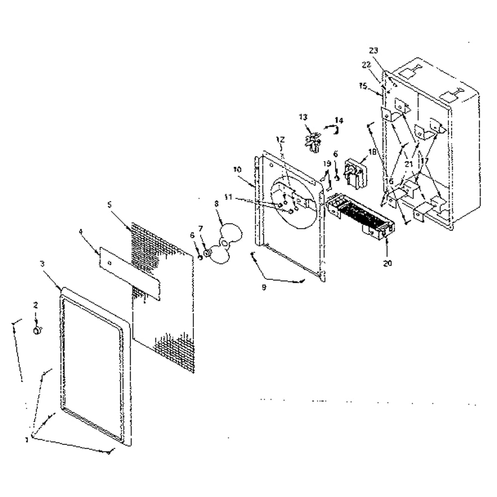 Replacement Parts Diagram and Parts List for 349581511  Kenmore Furnace