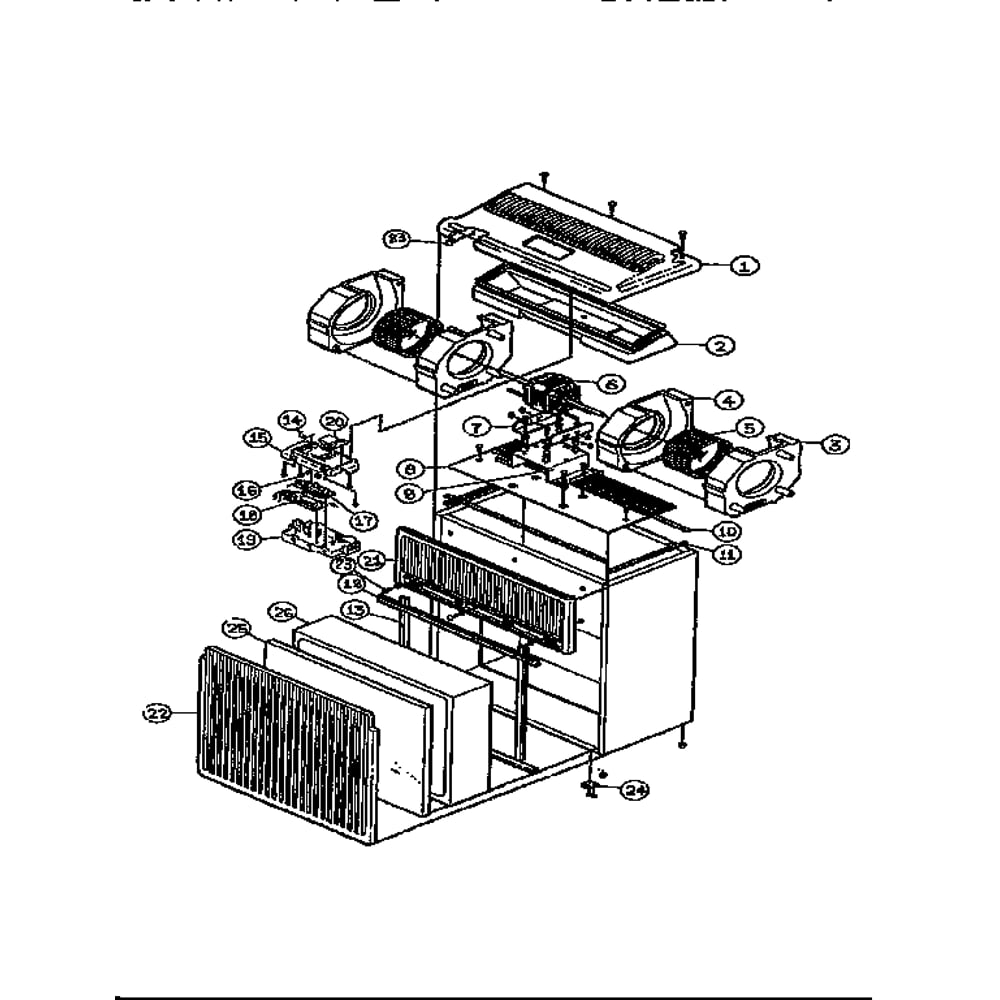 Air Cleaner Diagram and Parts List for 47183308  Kenmore Air Purifier