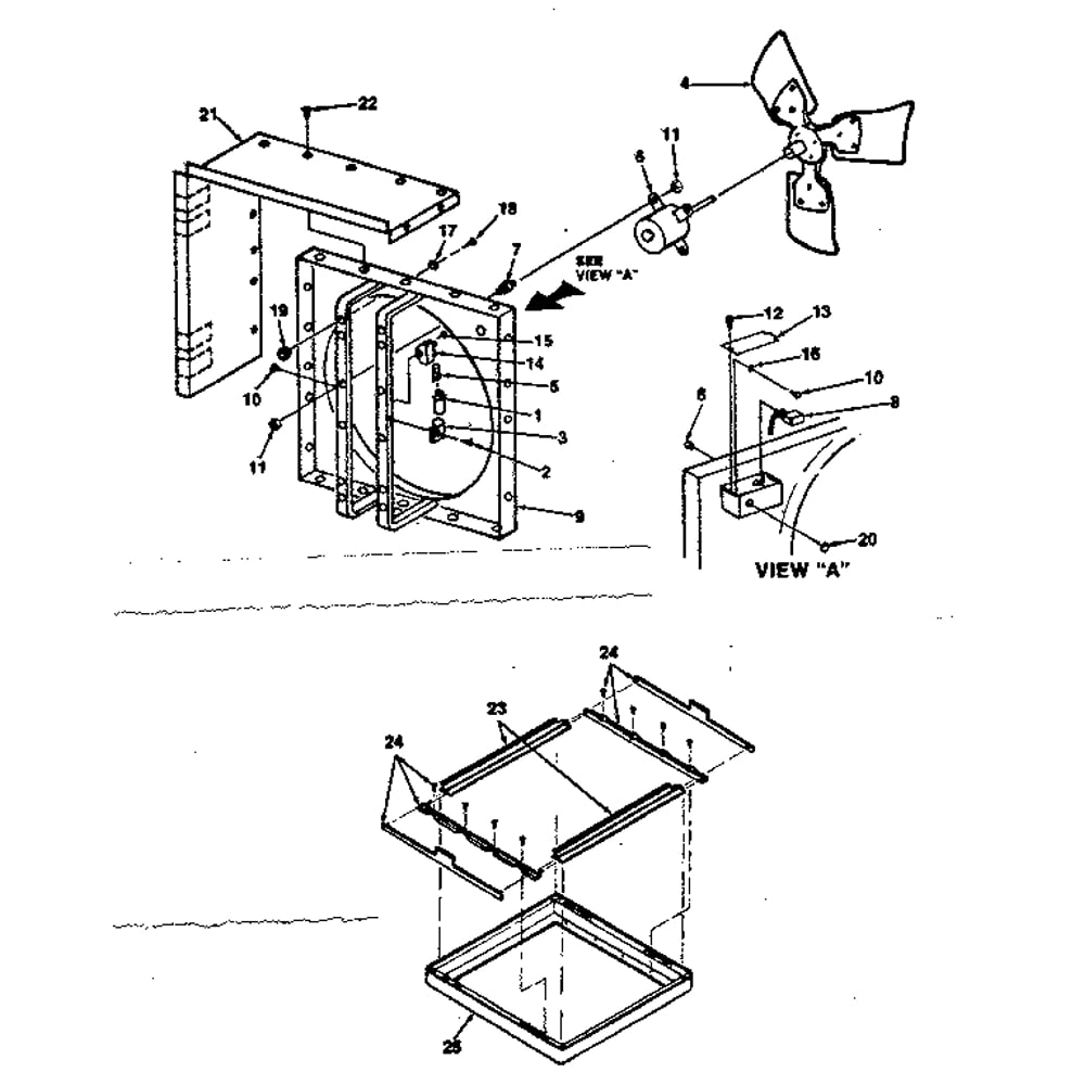 Unit Parts Diagram and Parts List for 758630800  Kenmore Ceiling Fan