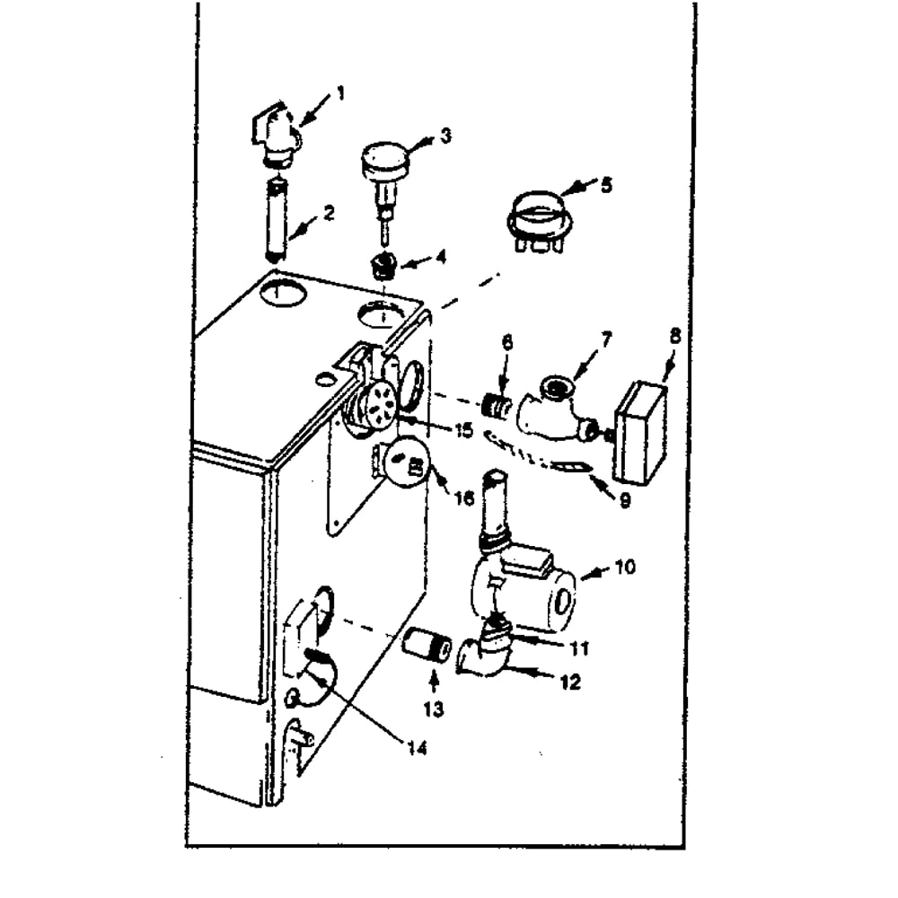 Functional Replacement Parts Diagram and Parts List for 229964121  Kenmore Water Heater