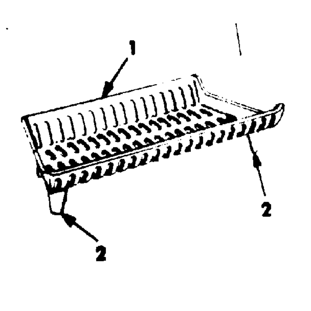 Cast Iron Grate Basket Diagram and Parts List for 14384520  Kenmore Fireplace & Insert