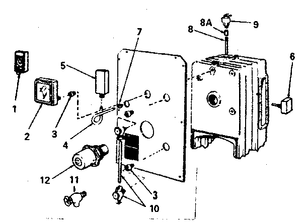 Control and gauge installation (steam) Diagram and Parts List for 229962372  Kenmore Water Heater
