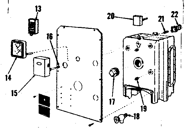 Control and gauge installation (water) Diagram and Parts List for 229962371  Kenmore Water Heater