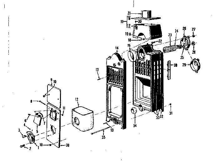 Boiler Assembly Parts Diagram and Parts List for 22971351  Kenmore Water Heater
