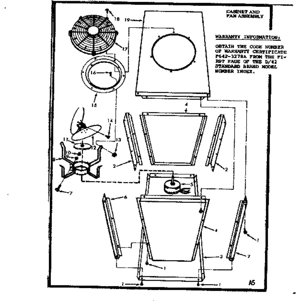 Non-Functional Replacement Parts Diagram and Parts List for 867816510  Kenmore Air Conditioner