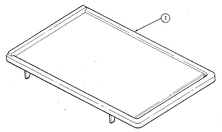 Griddle Diagram and Parts List for 12603 1988 Kenmore Grill