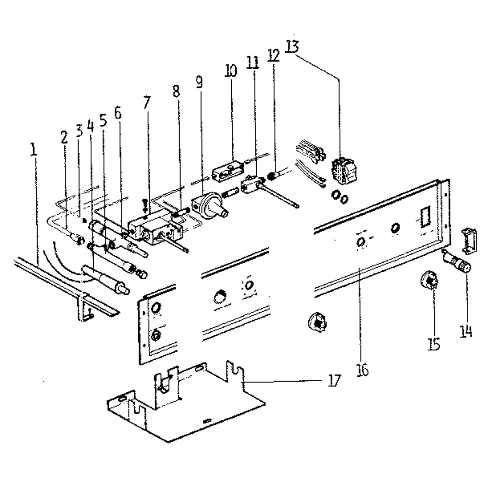 Control Diagram and Parts List for 49163  Kenmore Refrigerator