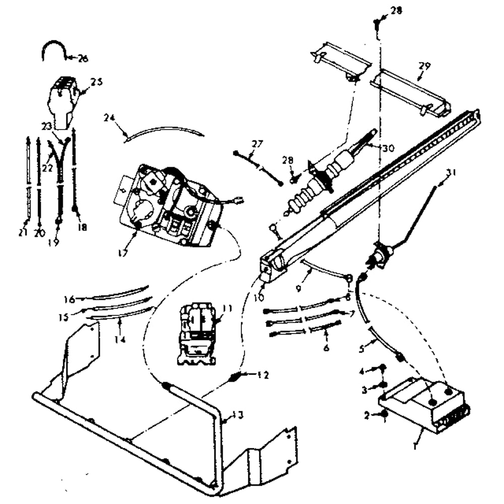 Gas Burners And Manifold/763530 Diagram and Parts List for 867763530  Kenmore Furnace
