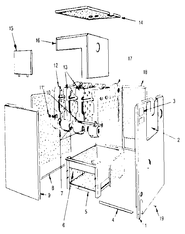 Non-functional replacement parts Diagram and Parts List for 229965520-1980  Kenmore Water Heater