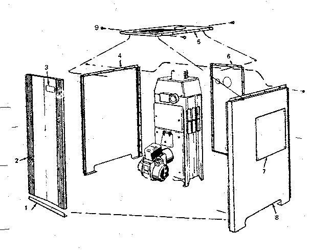 Cabinet Diagram and Parts List for 229941281  Kenmore Water Heater