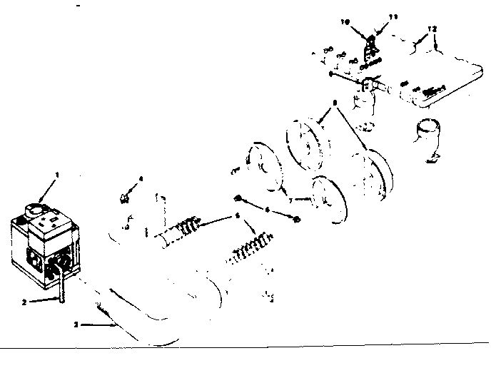 Burner And Manifold Parts Diagram and Parts List for 229961650  Kenmore Water Heater